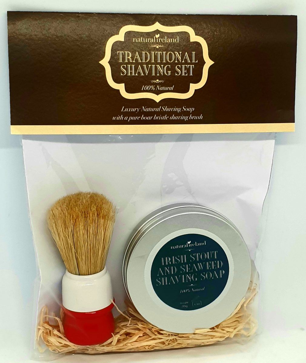 Teenage Starter Shaving Kit with Stylish Boar Brush